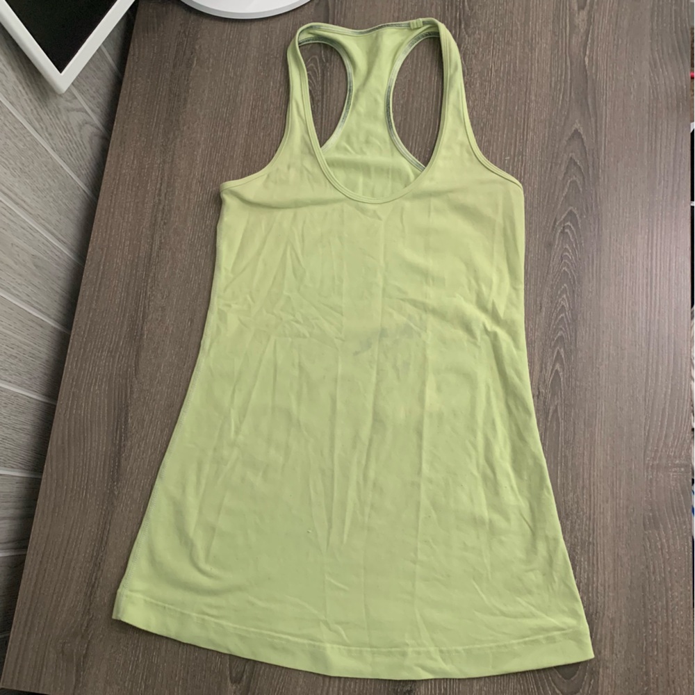 Lululemon Cool Racerback Tank Top Wild Lime 4